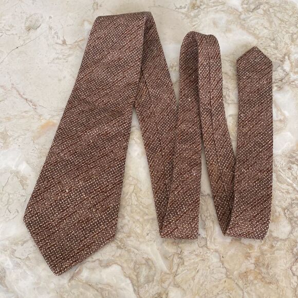 Balenciaga 100% Raw Natural Silk Tie Vintage - Picture 3 of 6